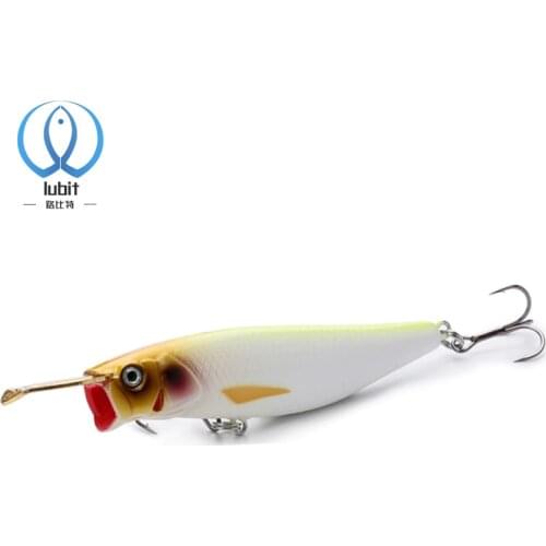 Lubit fishing lure 2020 Riser Bait fishing lures metal lips saltwater fishing sinking Popper casts long fake lures pencil lure