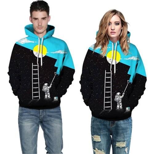 Family Matching Outfits Autumn Winter Starry Sky Pprint Hooded Sweater Parent Child Wear Father Mother Kids Baby Boy Girl Clothe