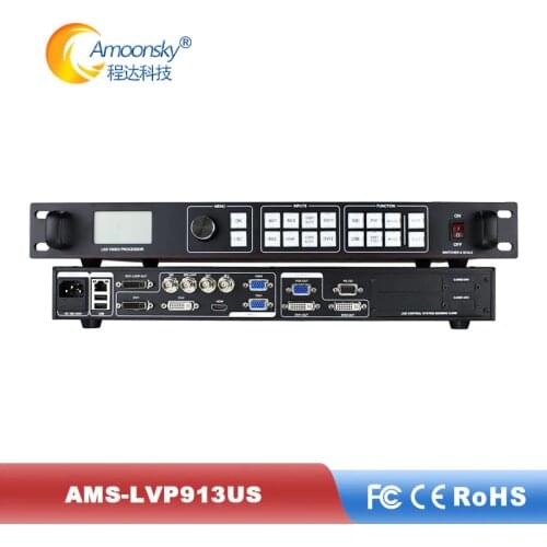 Amoonsky AMS-LVP913US LED video wall controller Support msd300 sending card forLed Screen Module board 64x64 pixels