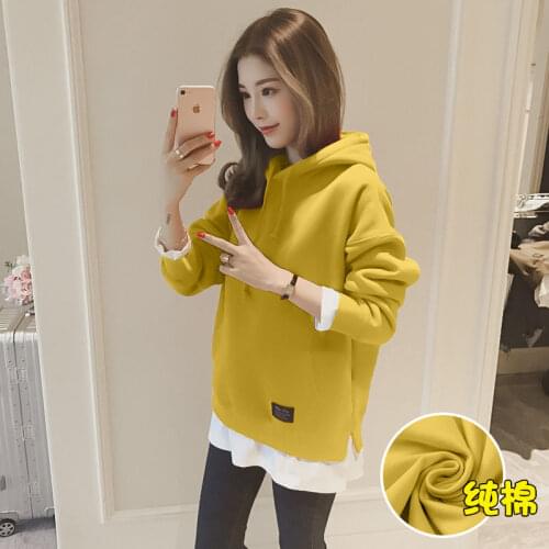Spring Winter Woman New Style Slim Fit Casual Hooded Female Sweatshirt Fashion Hoodies Ladies Cotton Solid Color Streetwear Q215