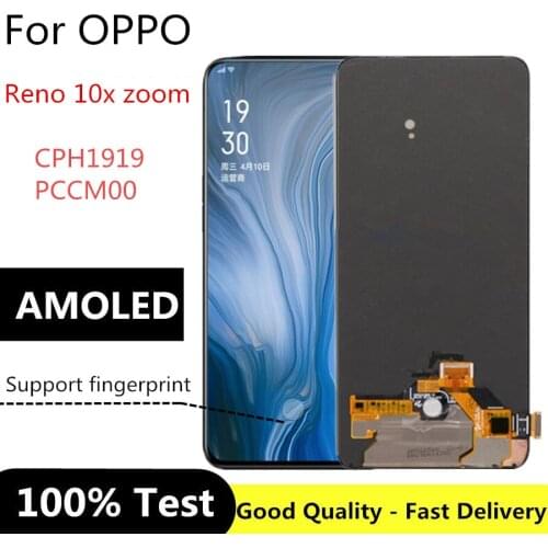 For OPPO Reno 10x zoom LCD Display Screen Touch Panel Screen Digitizer For OPPO CPH1919 PCCM00 LCD