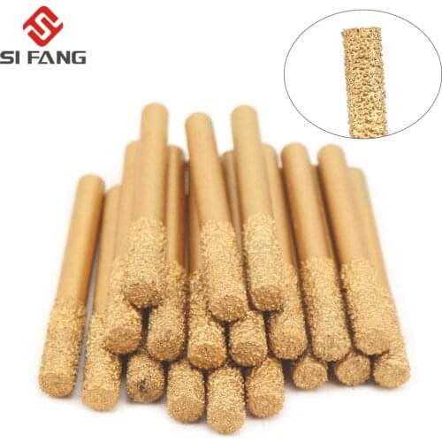 2-20pcs 1/4" Dia Brazed Straight Diamond Profile Wheel Router Bit For Marble Granite Edge Profiling/Cutting Electric Router Gran