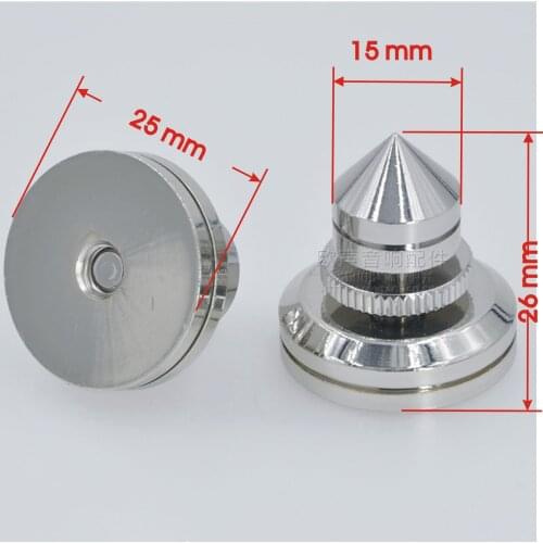 4pcs Speaker Isolation Spikes Subwoofer Spike Shoes Pads Pure copper Audio Parts