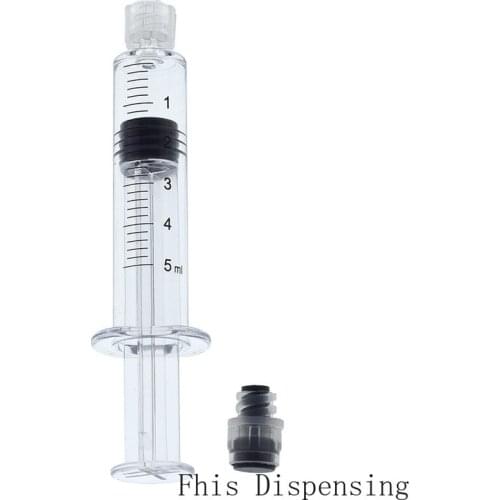 5ml Luer Lock Syringe (Gray Piston) with Rusable Pack of 2