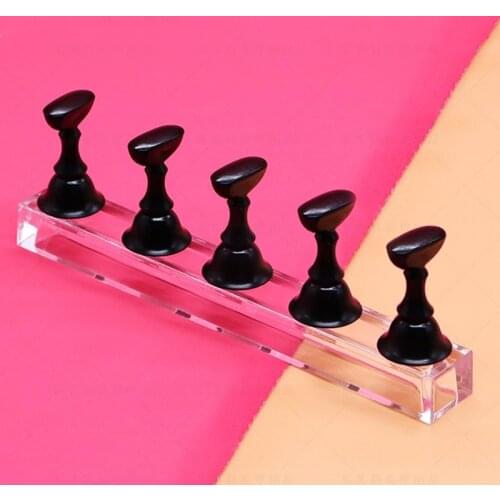 5pcs Chesses Stand Magnetic Nail Tip Practice Stand Base Holder Nail Art Display Stand Manicure Tool1set Crystal Holder