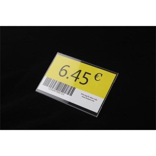 A6 10.5*15cm 20 pcs T 3MM acrylic label holder wall desktop adhesive flat label holder price card tag sign holder label frame