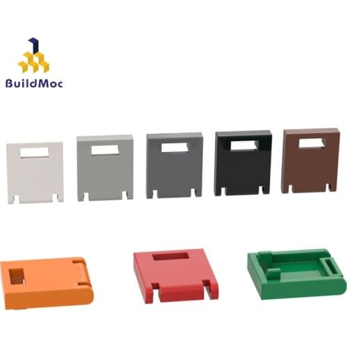 BuildMOC Compatible Assembles Particles 4346 mailbox door Building Blocks Parts DIY electric Educational
