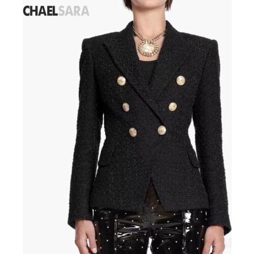 Женские твидовые пиджаки CHAELSARA China At AliExpress