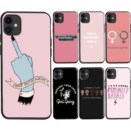 Feminist Quotes Girl Power Case For iPhone 12 mini 11 Pro Max XR X XS Max 6S 7 8 Plus SE 2020 TPU Cover Shell
