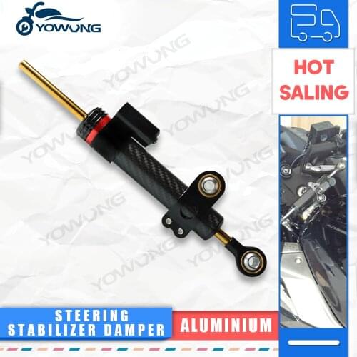 Fiber Carbon Motorcycle Steering Damper Linear Reversed Safety Control For RC 390 RC390 2014 2015 2016 2017 2018 Steering Damper