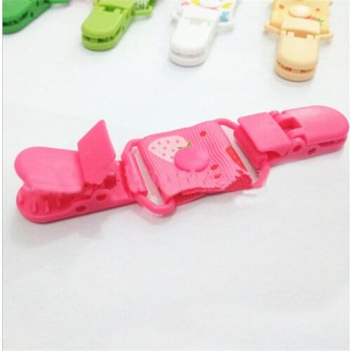 Baby Pacifier Clip Chain Dummy Clip Strap Nipple Holder Colourful Pattern Baby Soother Nipple Holder for Baby Kids