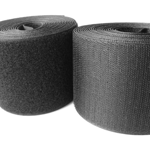 150mm White and Black Hook and Loop Tape ( no glue ) / Roll - 1M/pair Sew On Strap MST01/02-10