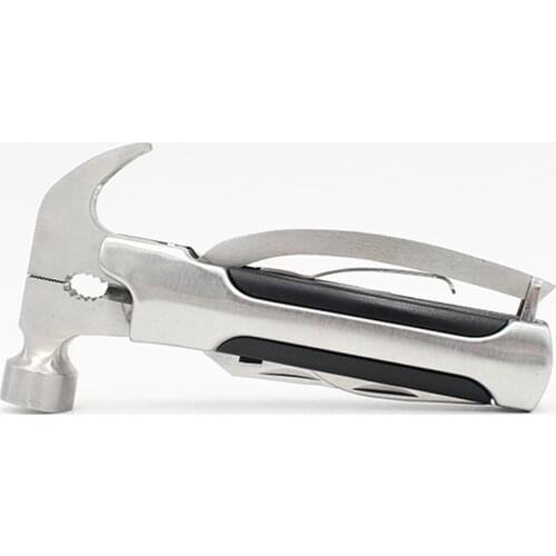 Stainless Steel Multifunctional Combination Hammer Outdoor Camping Tool Claw Hammer Cool Tools For Men Hot selling