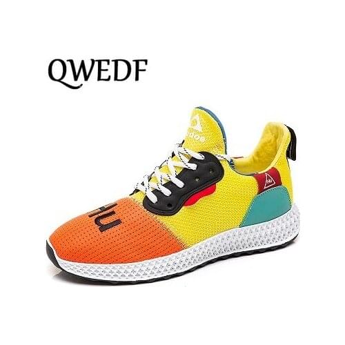 2019 new flying woven mens shoes breathable sneakers shoes Korean mens casual trend mesh shoes tide Tenis Masculino X1-57