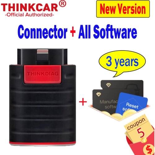 Thinkcar Thinkdiag Full Software Configuration 2 Years Free Update 15 Service Bluetooth Android IOS OBD2 Scanner Diagnostic Tool