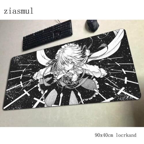 Sakuya Izayoi pad mouse Popular anime computer gamer mouse pad 900x400x3mm padmouse cute mousepad ergonomic gadget desk mats