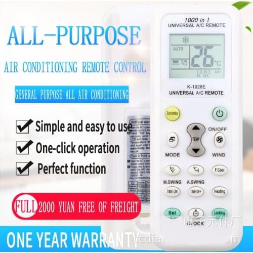 Universal K-1028E LCD A/C Remote Control for Air Conditioner Air Condition Controller Low Power Consumption Remote Controller
