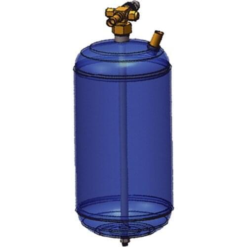 2.9L vertical liquid efrigerant receivers are used in refrigeration cabinet for supermarket or hotel