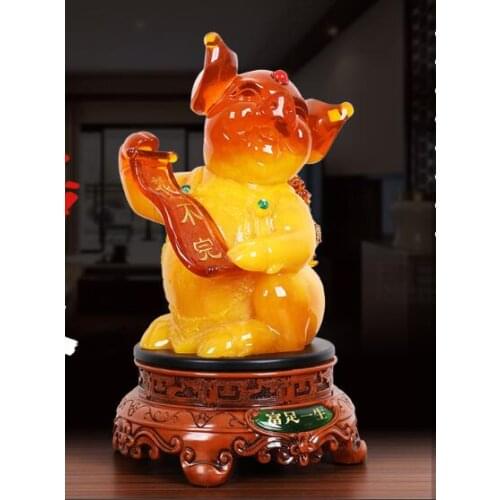Lucky Feng Shui Creative Cute Zodiac Pig Home Living Room Decoration Craft Decoration