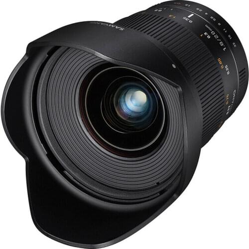 Samyang 20mm F1.8 ED AS UMC Wide Angle Full Frame Lens for Sony Canon Nikon M4/3 Pentax K ,Black Color