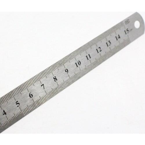 Sewing Foot Sewing 15cm 20cm 30cm Stainless Steel Metal Straight Ruler Ruler Tool Precision Double Sided Measuring Tool