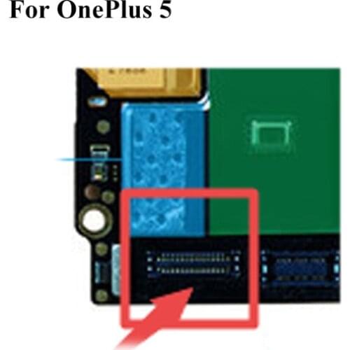 2PCS Dock Connector Micro USB Charging Port FPC connector For oneplus 5 onplus5 logic on motherboard mainboard For one plus 5
