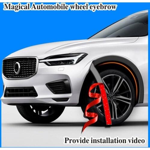 Universal automobile rubber wheel eyebrow bar fender body kit protective wheel decoration anti-collision rubber strip modificati