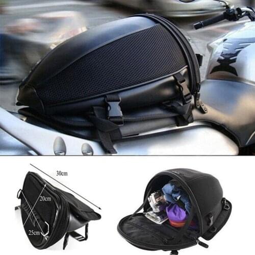 Waterproof Motorcycle Bike Rear Trunk Back Seat Carry Luggage Tail Bag SaddlebagBack Seat Bags