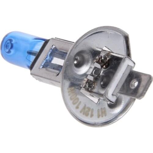 1 Pair Car Headlight H1 Lamp Super White Car Halogen Bulb 100W Fog Light DC 12V