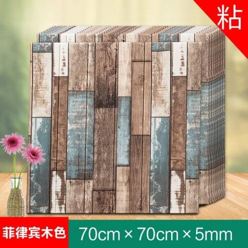 10pcs 3D Self-Adhesive Wallpaper Brick DIY Waterproof Wall Stickers Decorative Wallpaper For Living Room Wall Sticker