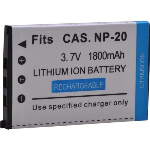 1800mAh NP-20 NP20 CNP-20 Battery for CASIO NP 20, EX M20 S100 S20 S500 S600 S770 S800 S880 Z60 Z65 Z70 Z75 Z77 Z3 Z5 Z6 Z4 Z7
