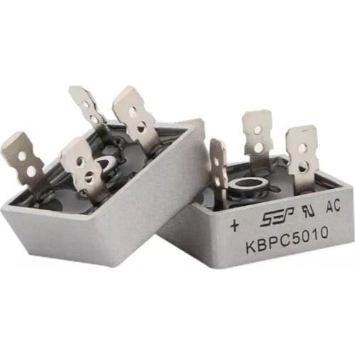 2PCS/LOT KBPC5010 50A 1000V Diode Bridge Rectifier kbpc5010