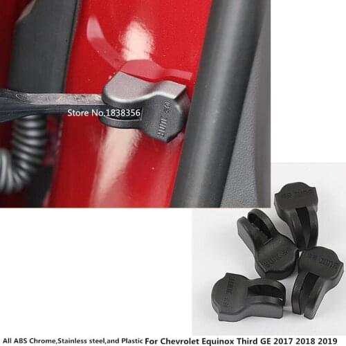 For Chevrolet Equinox Third GE 2017 2018 2019 2020 Car Anti Rust Water Proof Plastic Door Lock Key Buckle Limit Device Trim 4pcs