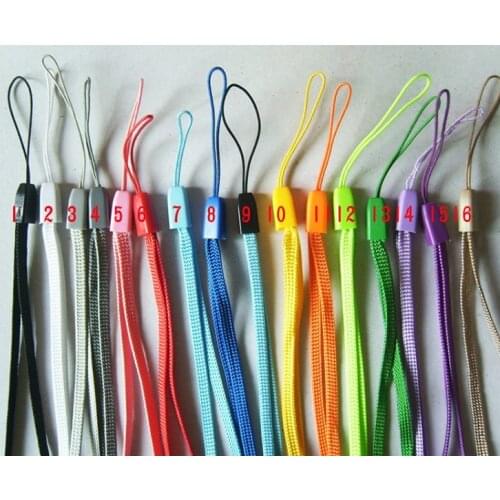 Free shipping 1000pcs/lot wrist hand cell phone mobile chain straps keychain Charm Cords DIY Hang Rope Lariat Lanyard