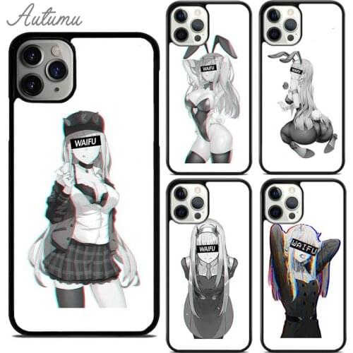 Darling in the FranXX Zero Two Waifu Phone Case for iPhone 11 12 Pro Max mini X XR XS SE 2020 5 6S 7 8 Plus Galaxy S9 S10 Cover