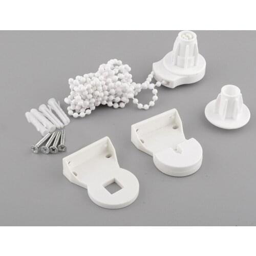 Roller Blind Shade Clutch Bracket Cord Chain With 2m Long Bead Chain For 25mm Tube Curtain Rolling Holder Clip Home Accessories