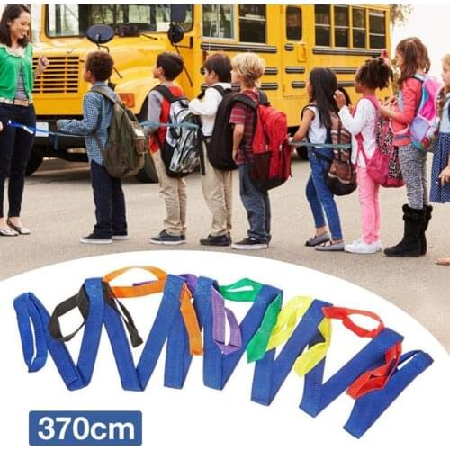 Kids Walking Rope Durable Nylon Children Safety Rein with Colorful Handles for Daycare Schools and Teachers