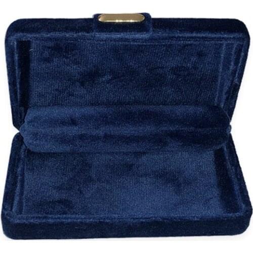 HOSENG Jewelry Display Case Blue Red Velvet Ring Storage Romantic Box HS_498