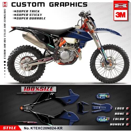 KUNGFU GRAPHICS Dirt Bike Stickers Adhesives Kit for EXC EXC-F XC-W XCF-W 150 300 500 SX SXF XC-F 125 250 350 450 2019 2020 2021