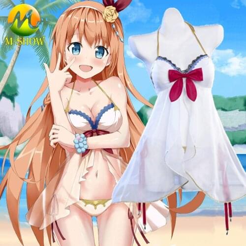 Game Princess Connect! Re:Dive Pecorine Cosplay Costume Eustiana von Astraea Pecorine Swimsuit Summer Sexy Swimwear