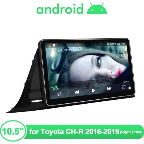 JOYING 10.5 Inch Car Multimedia Player Support WiFi/Bluetooth/Carplay/Android Auto/4G BT For Toyota CH-R 2016-2019（Right Drive