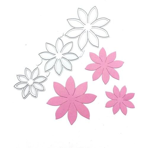 Julyarts 3pcs Flower Embossing Folder Moldes For DIY Scrapbooking Photo Album Paper Card Making Decorative