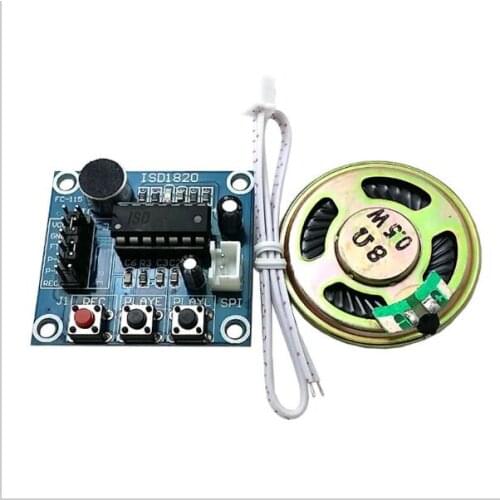 ISD1820 recording module voice module the voice board telediphone module board with Microphones + Loudspeaker for