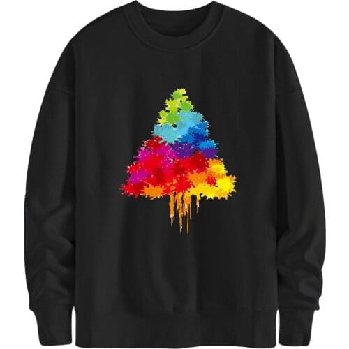 Long Sleeve Mans Sweatshirts Christmas Trees Hoodies Fashion Casual Clothes Autumn Man Tracksuits Outdoor Moletom Masculino