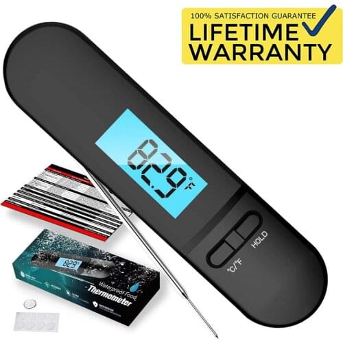 AIRMSEN Food Thermometer Kitchen Thermometer Digital Thermometer Meat Thermometer BBQ Waterproof Kitchen Cooking Tools