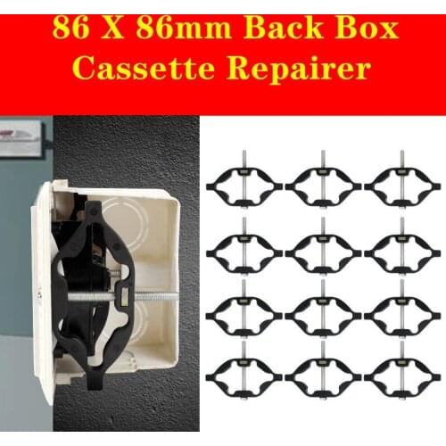 Professional Wall 86x86mm Back Box Cassette Repairer Support Rod Broken Old Mounting Box Fast Repairer Electrician Accessories