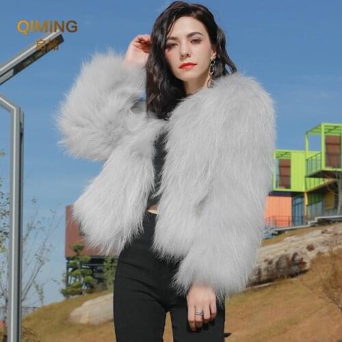 Женские шубы QIMING China At AliExpress