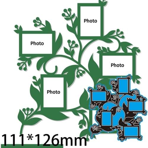 111*126 mm Branchs Photo Frame Cutting Metal Dies New Stencils DIY Scrap booking Paper Cards Craft Making Craft Decoration