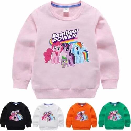 My Little Pony Print Unicorn Hoodies Coat Children Sweatshirts Clothes Pullovers Outerwear Hoodie Boys Girls Tops