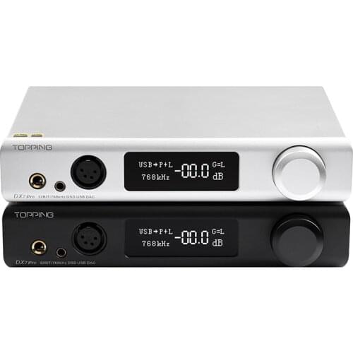 TOPPING DX7 Pro ES9038Pro DAC Headphone amp Bluetooth 5.0 32BIT/768kHz DSD1024 DX7PRO Wireless Decoder Headphone Amplifier